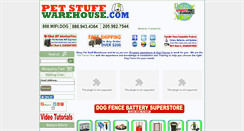 Desktop Screenshot of petstuffwarehouse.com